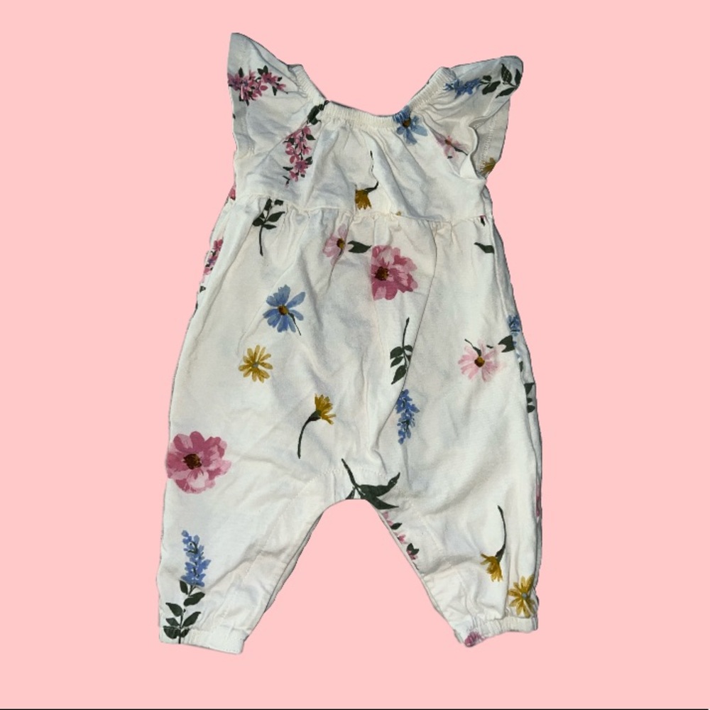 Floral one piece 0-3 months